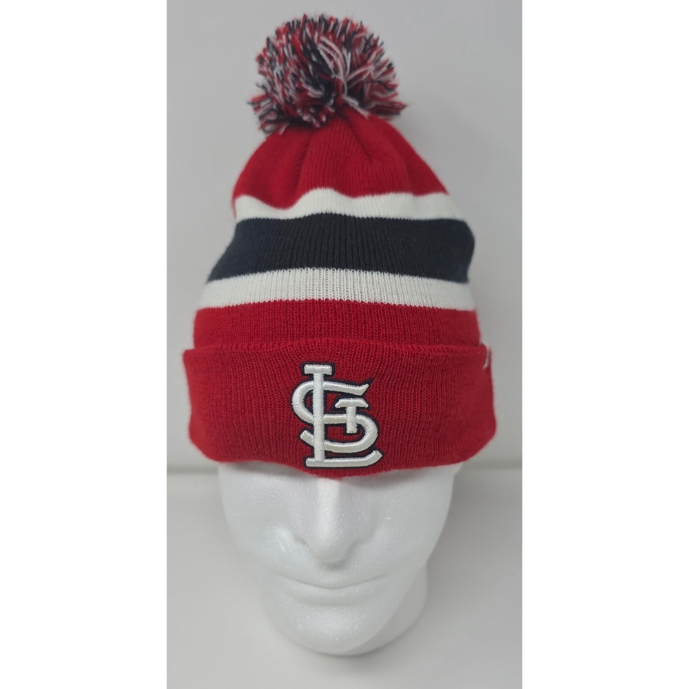 St Louis Cardinals MLB Baseball Team‎ 47 Brand Pom Pom Beanie Hat Knit Cap